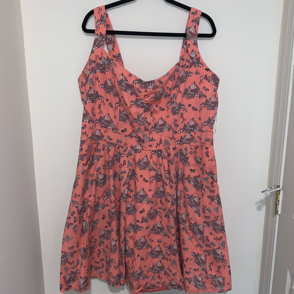 City chic pink house dress